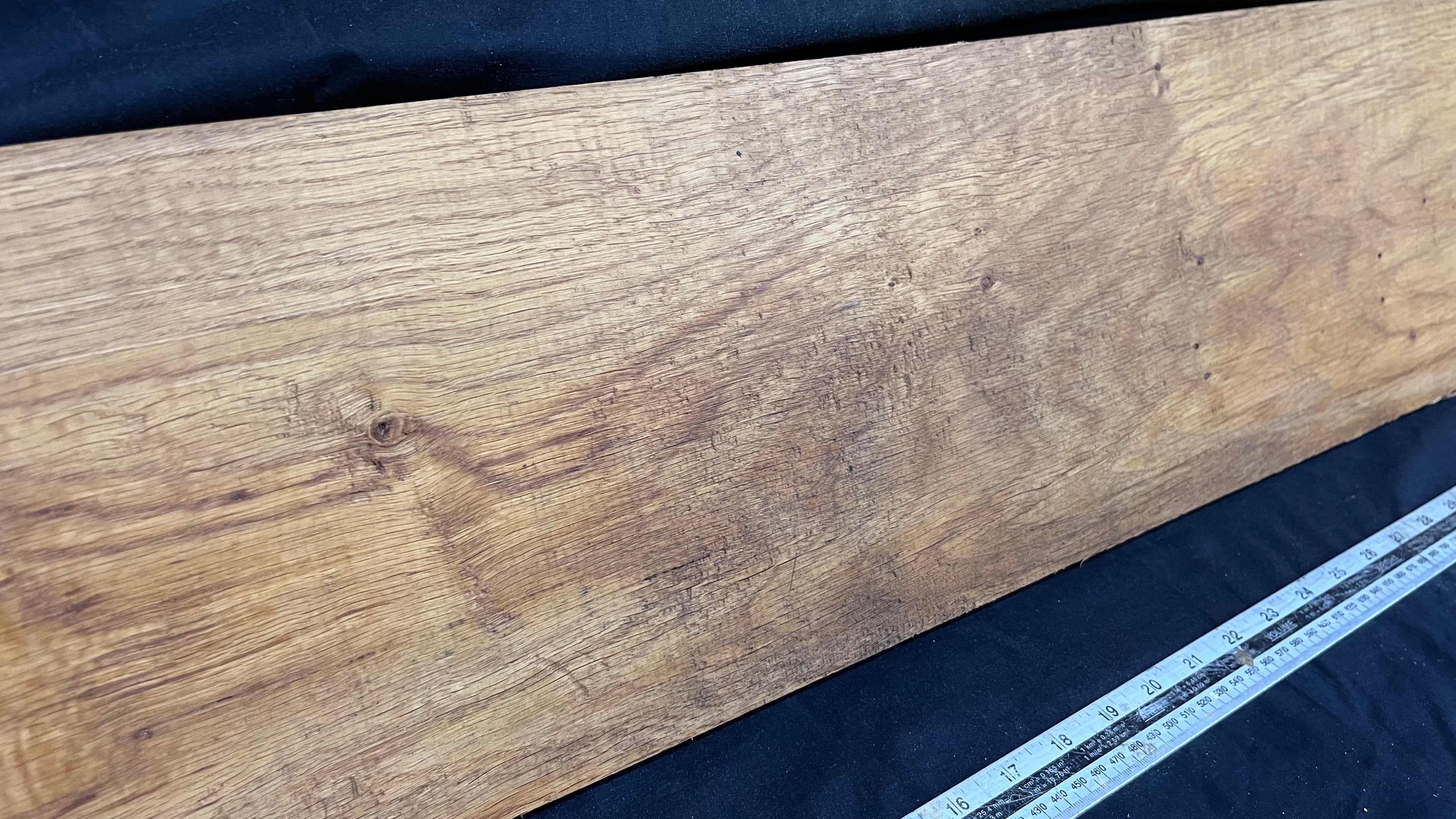 Oak,shelf, mantel, craft wood, floating shelf, 1252 L x 210 W x 26 D mm     (mf587)