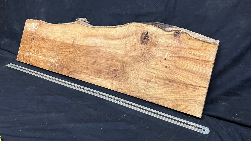 Pippy oak, shelf, mantel, craft wood, floating shelf, 981 L x 295 W x 23 D mm     (mt590)