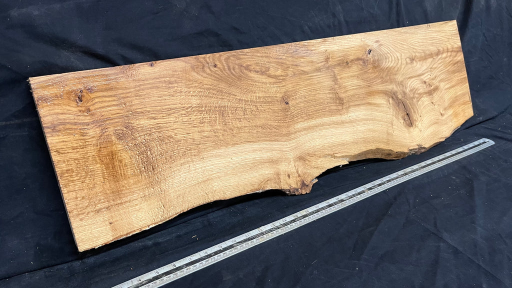 Pippy oak, shelf, mantel, craft wood, floating shelf, 981 L x 295 W x 23 D mm     (mt590)