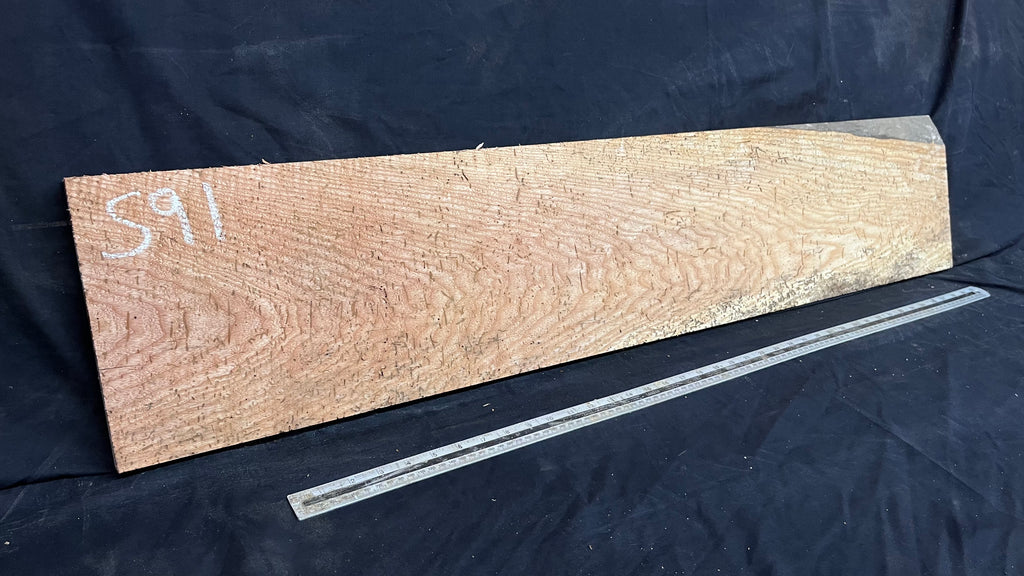 Reclaimed old rustic ash timber, plank 1160 L x 235 W x 27 D mm     (591)