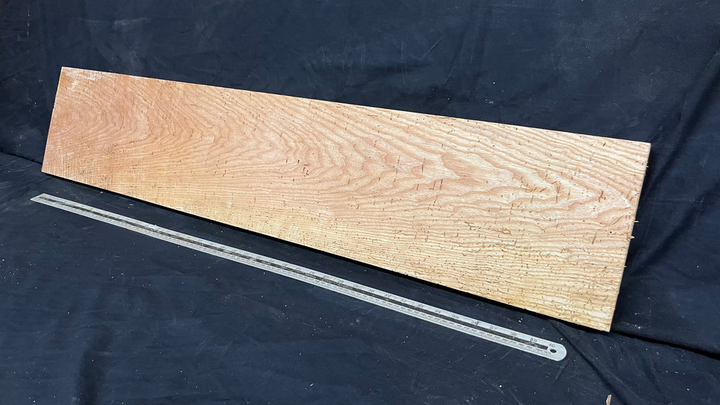 Reclaimed old rustic ash timber, plank 1160 L x 235 W x 27 D mm     (591)