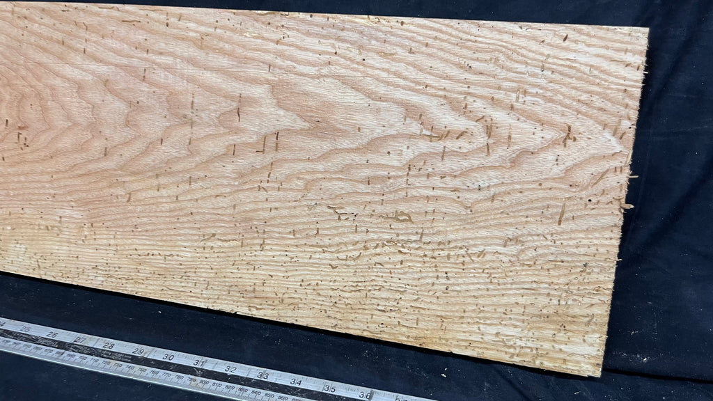 Reclaimed old rustic ash timber, plank 1160 L x 235 W x 27 D mm     (591)