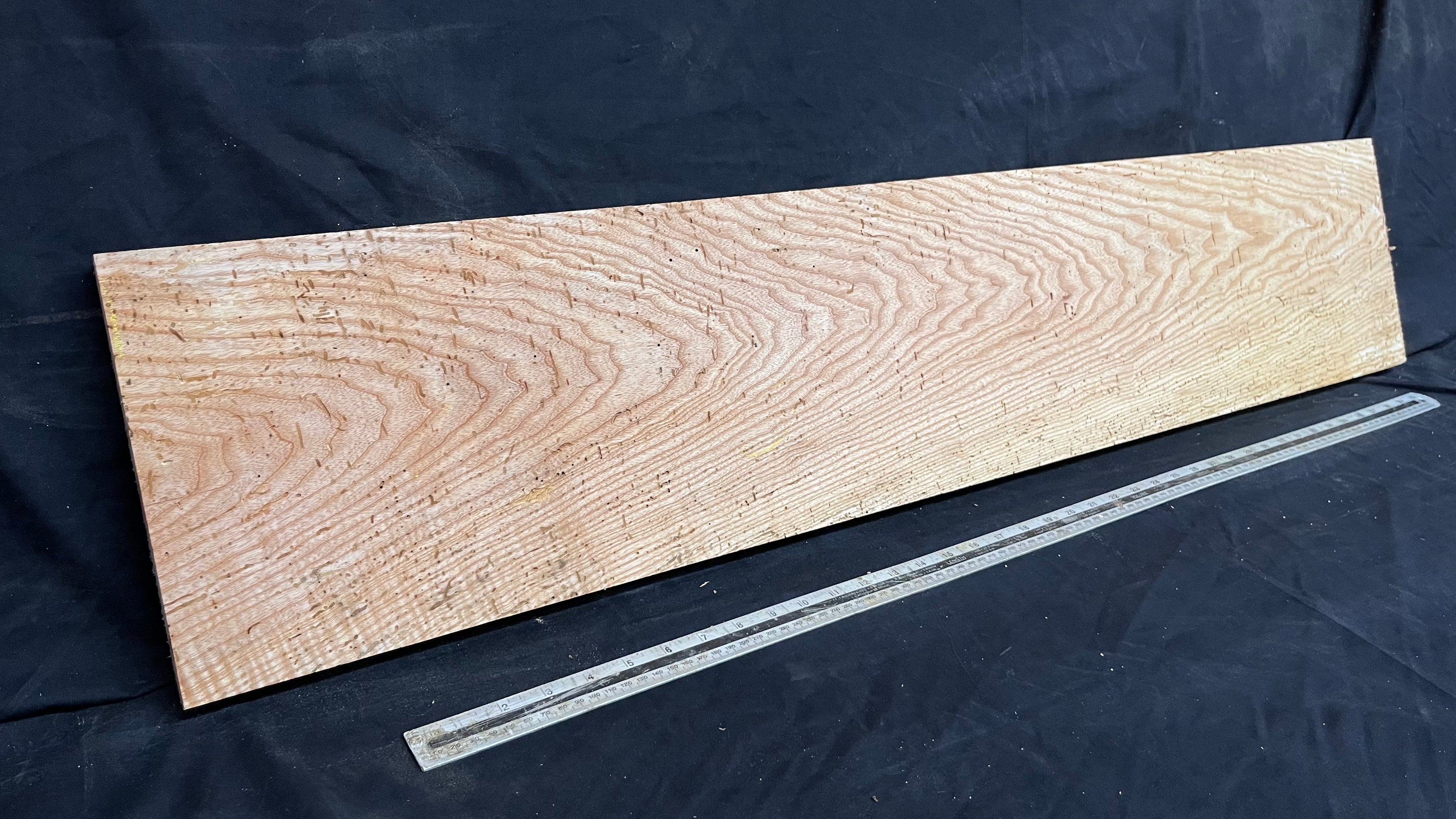 Reclaimed old rustic ash timber, plank 1160 L x 235 W x 27 D mm     (591)