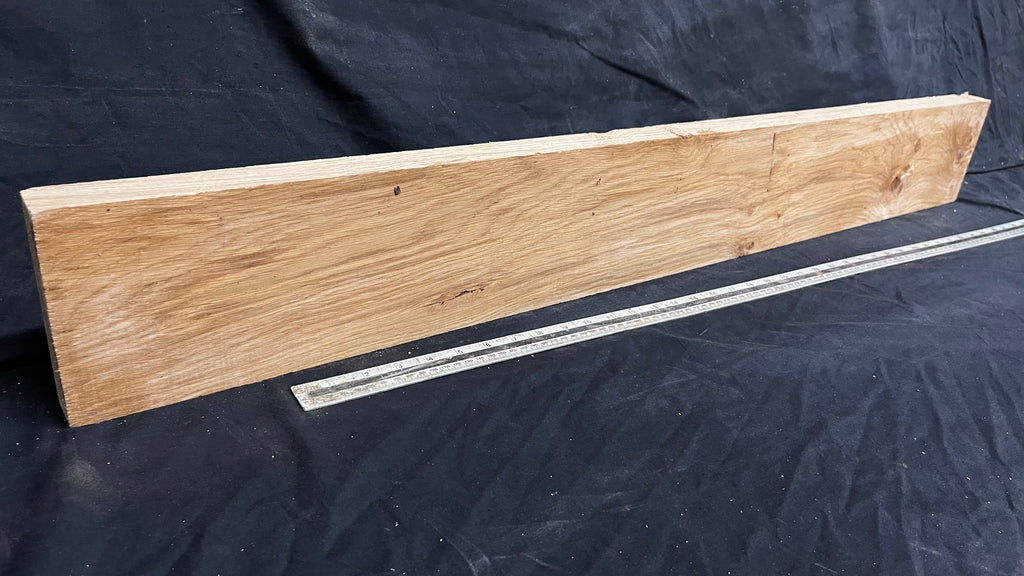 Pippy Oak, shelf, mantel, craft wood, floating shelf, 1111 L x 143 W x 37 D mm     (596)