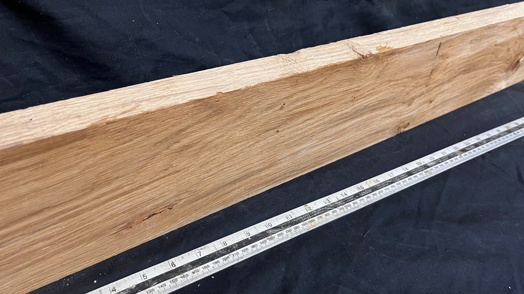 Pippy Oak, shelf, mantel, craft wood, floating shelf, 1111 L x 143 W x 37 D mm     (596)