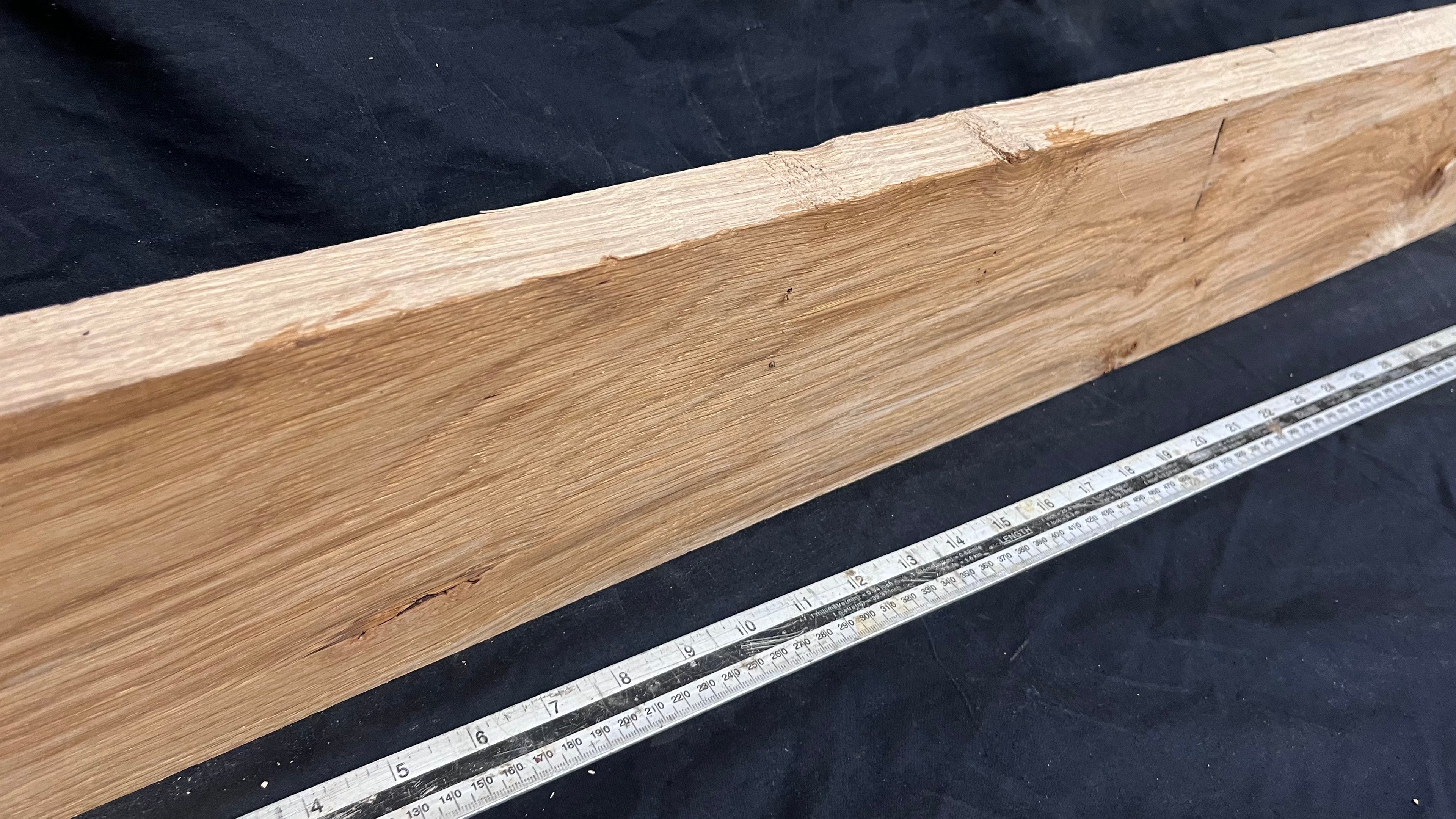 Pippy Oak, shelf, mantel, craft wood, floating shelf, 1111 L x 143 W x 37 D mm     (596)