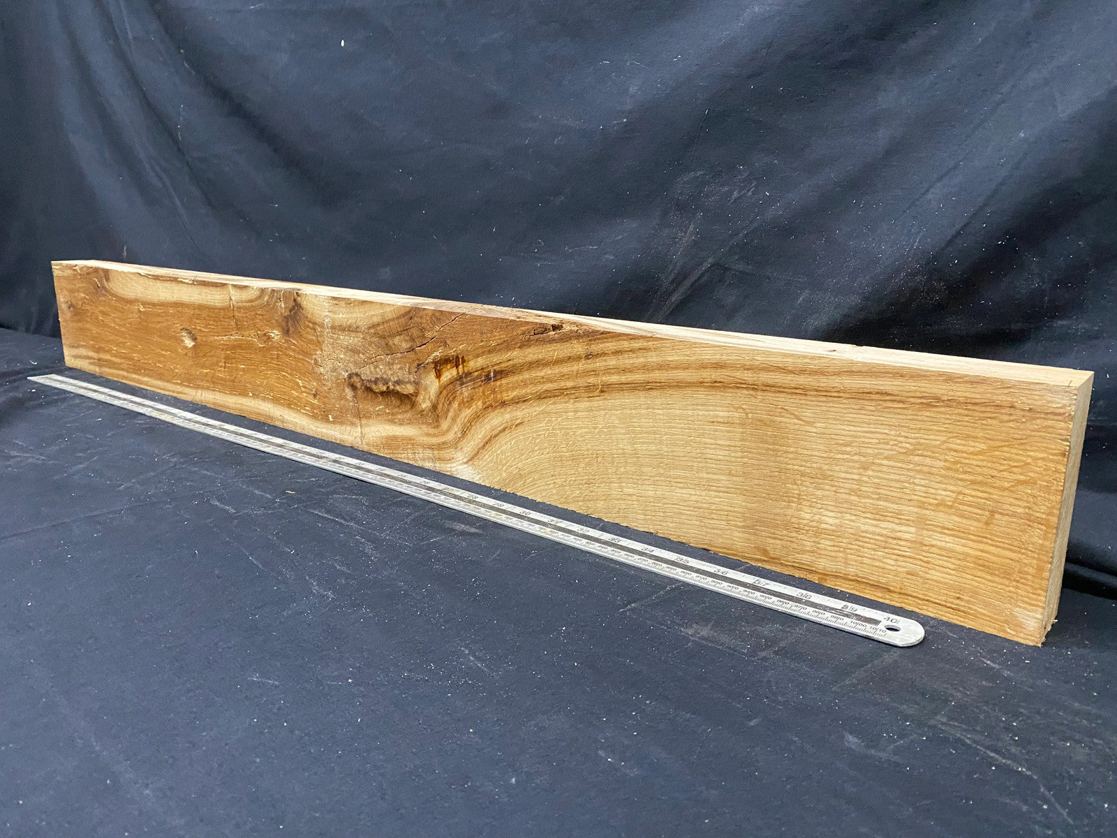 Oak plank, floating shelf, board 1138 L x 134 W x 47 D mm (353)