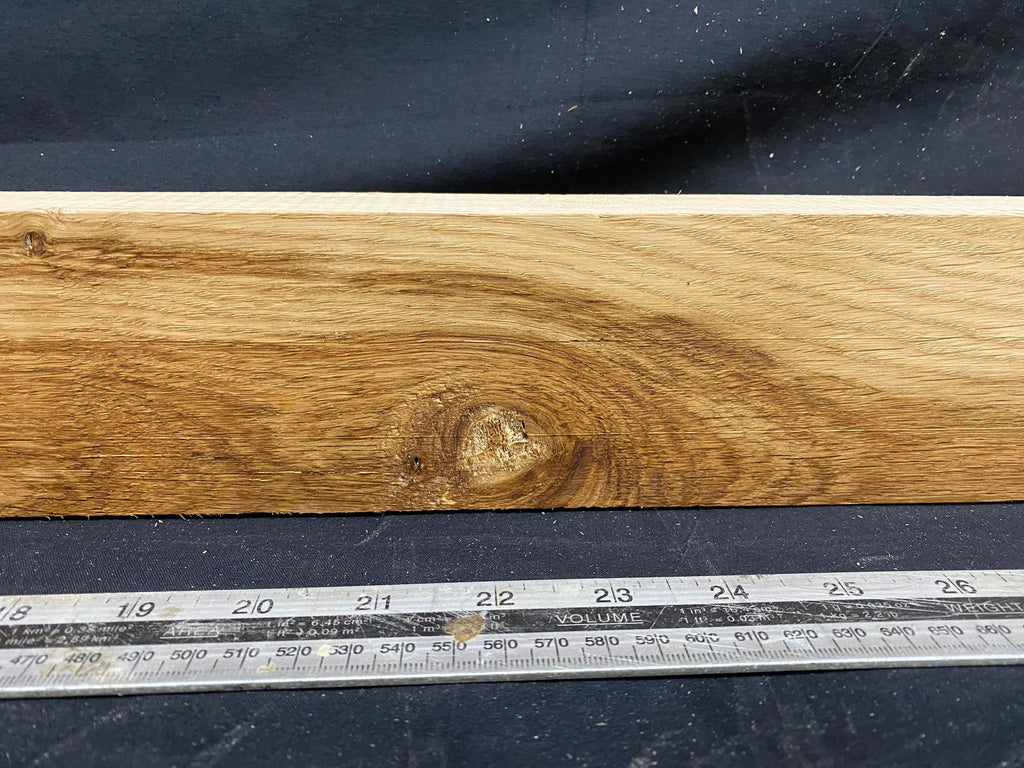 Oak plank, floating shelf, board 1113 L x 77 W x 47 D mm (354)