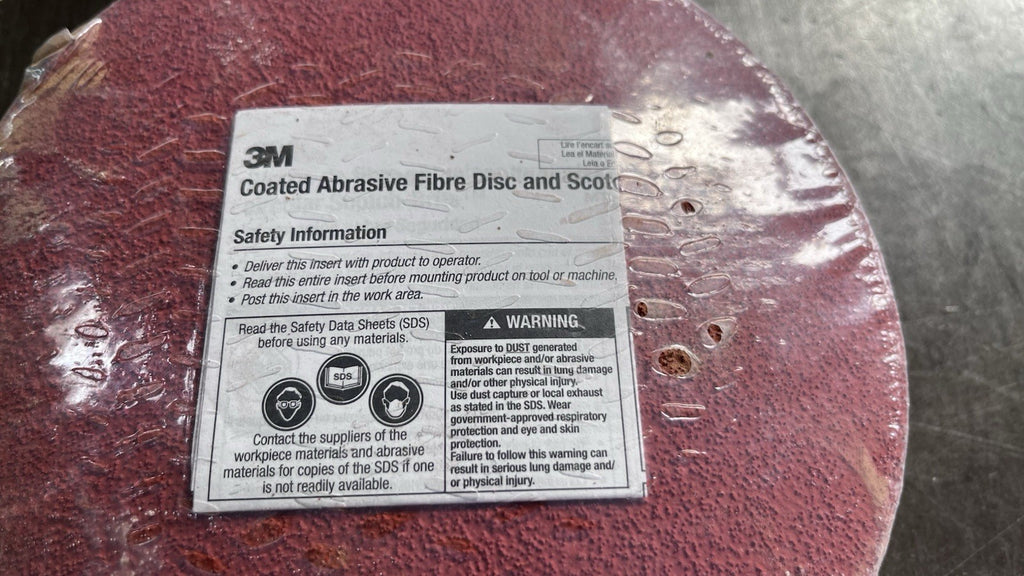 3M 125mm x 60+ Fibre Discs 787C 89735 Pack  of 25