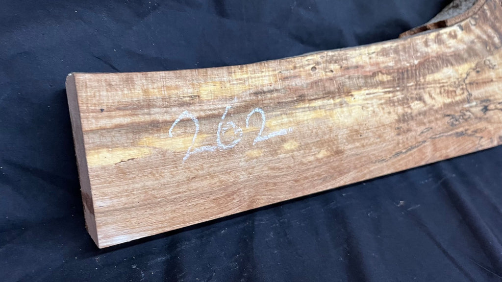 Spalted Beech timber, floating shelf, board 1190 L x 280 W x 47 D mm (262)