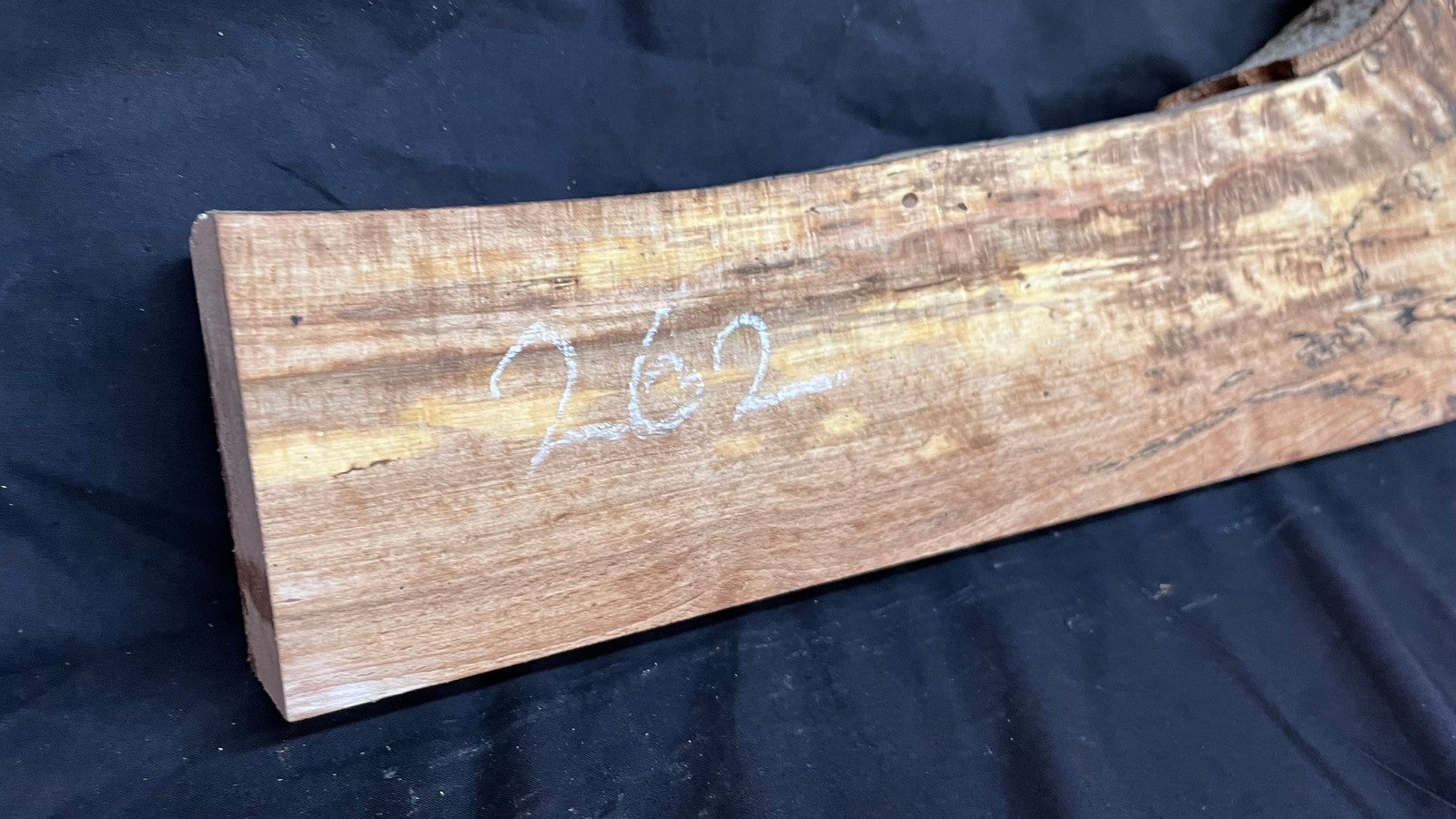 Spalted Beech timber, floating shelf, board 1190 L x 280 W x 47 D mm (262)