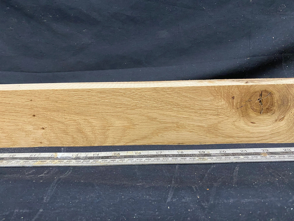 Oak plank, floating shelf, board 1113 L x 77 W x 47 D mm (354)