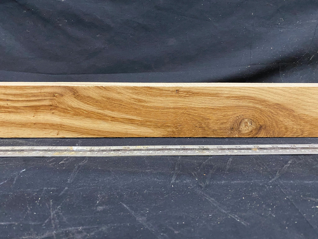 Oak plank, floating shelf, board 1113 L x 77 W x 47 D mm (354)