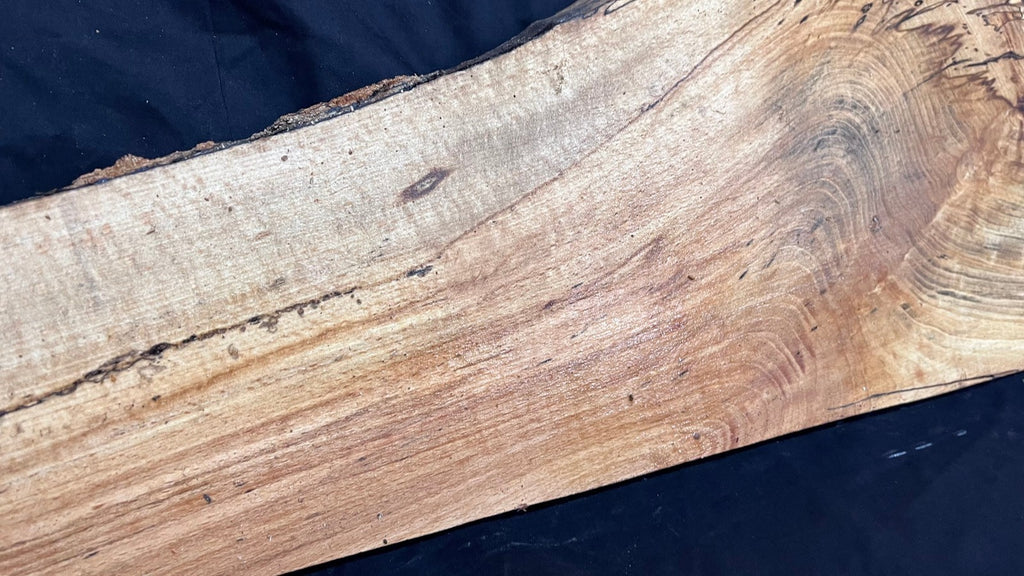 Spalted Beech timber, floating shelf, board 1190 L x 280 W x 47 D mm (262)