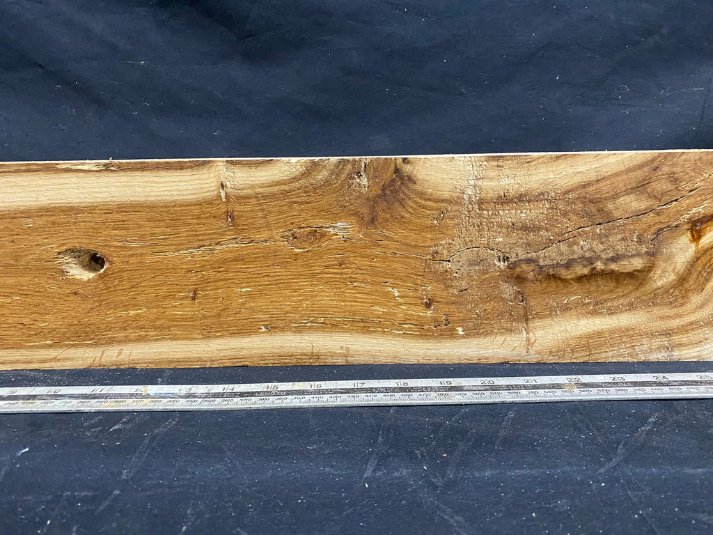 Oak plank, floating shelf, board 1138 L x 134 W x 47 D mm (353)