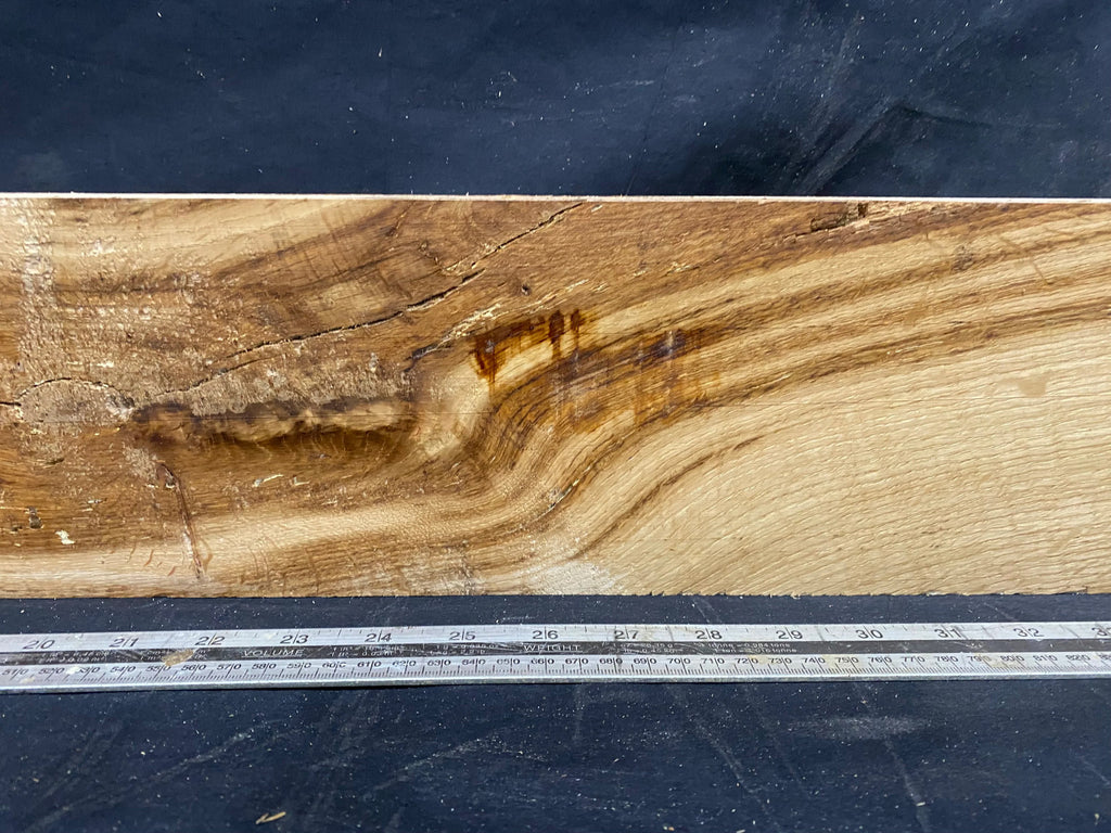 Oak plank, floating shelf, board 1138 L x 134 W x 47 D mm (353)