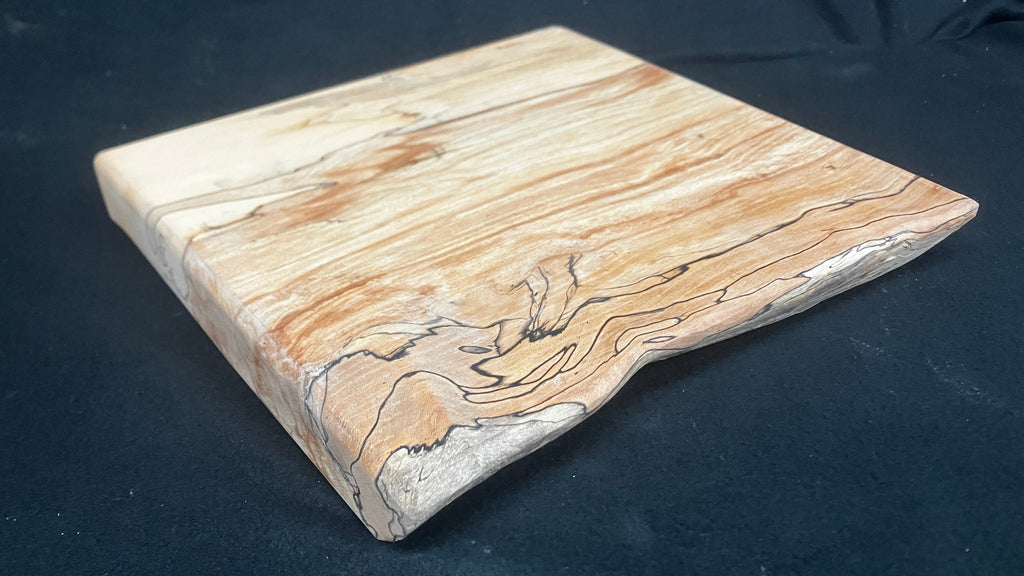 Spalted beech wooden Chopping Board medium size natural edge (945)