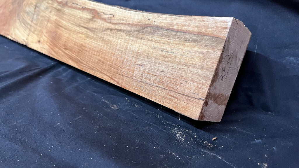 Spalted Beech timber, floating shelf, board 1190 L x 280 W x 47 D mm (262)