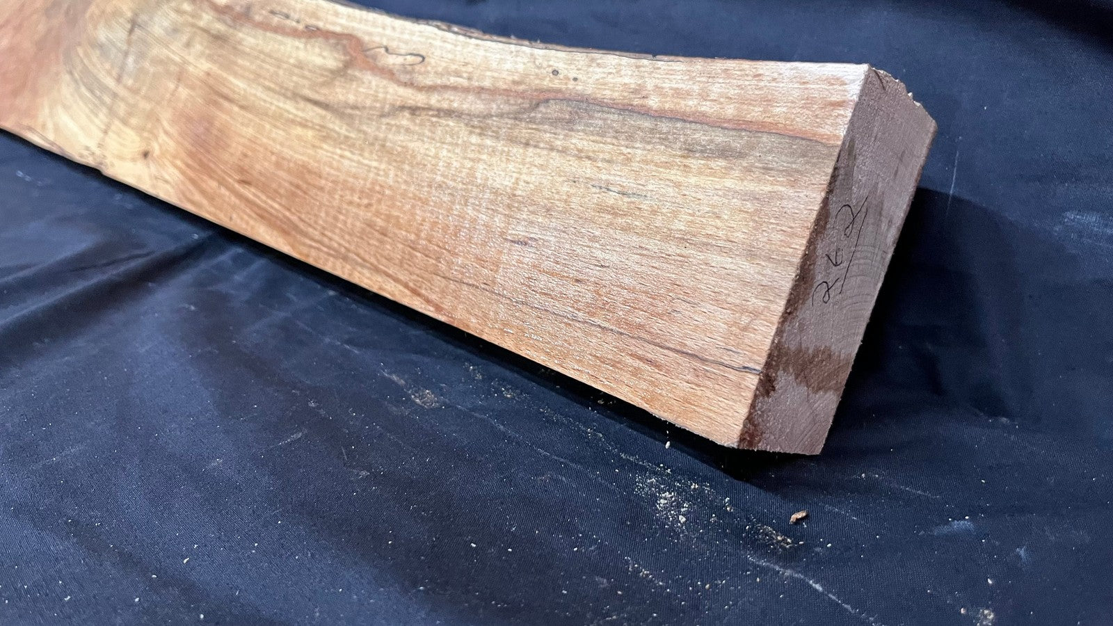 Spalted Beech timber, floating shelf, board 1190 L x 280 W x 47 D mm (262)