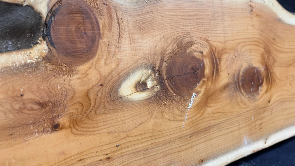 Hardwood yew, slab, board 971 L x 261 W x 37 D mm (324)