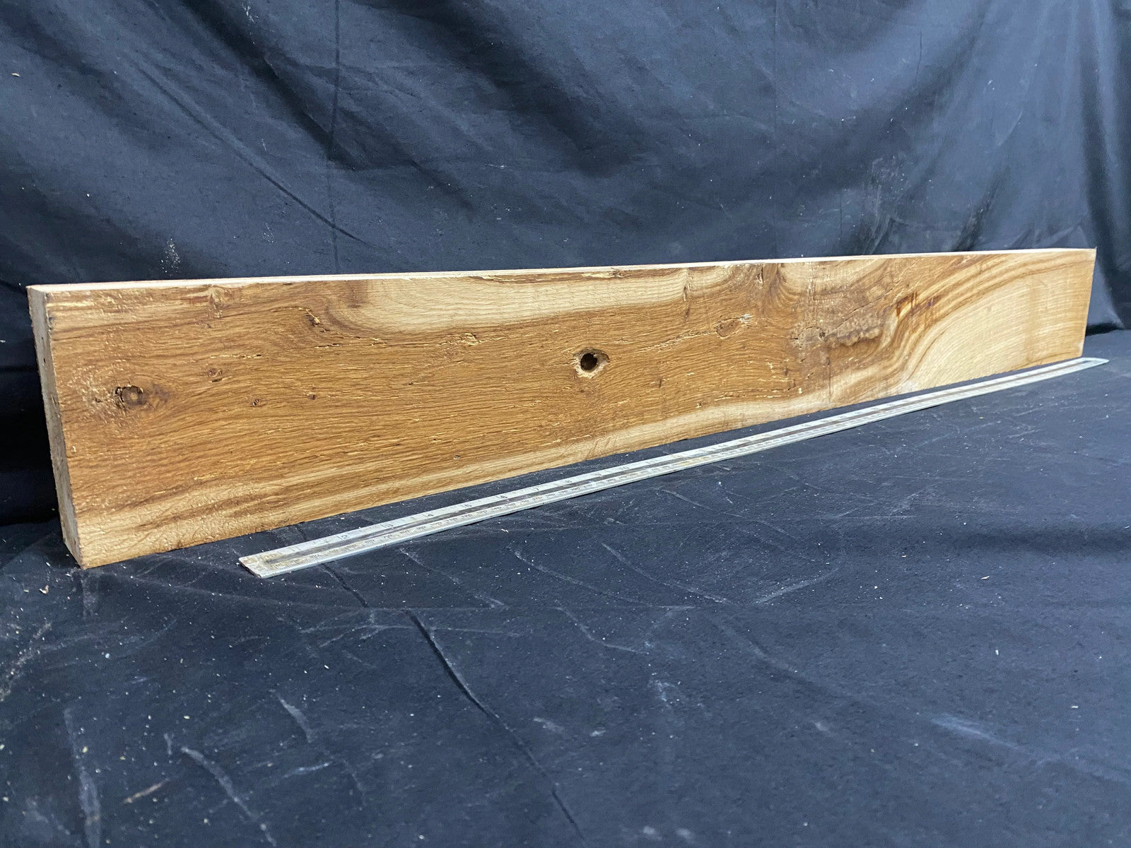Oak plank, floating shelf, board 1138 L x 134 W x 47 D mm (353)
