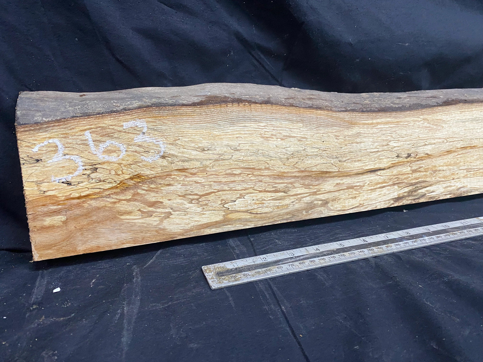 Hardwood window sill, ash timber plank 1229 L x 144 W x 37 D mm (363)