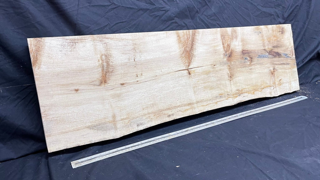 Sycamore plank, shelf, craft wood 1112 L x 324 W x 40 D mm (296)