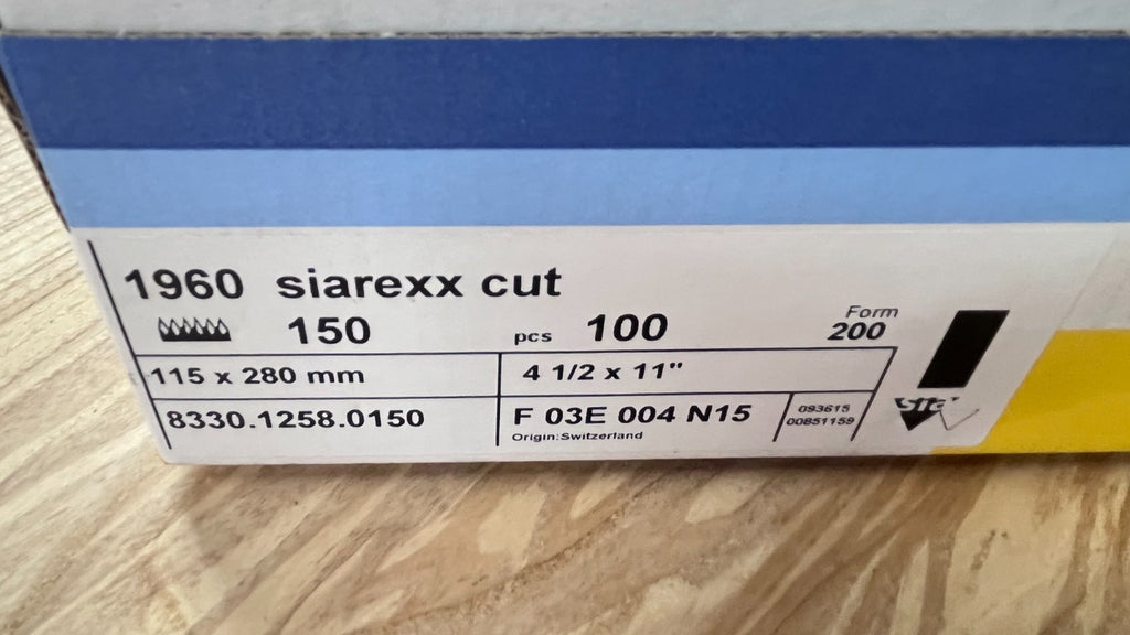 Sia 1960 siarexx cut 115x280mm P150