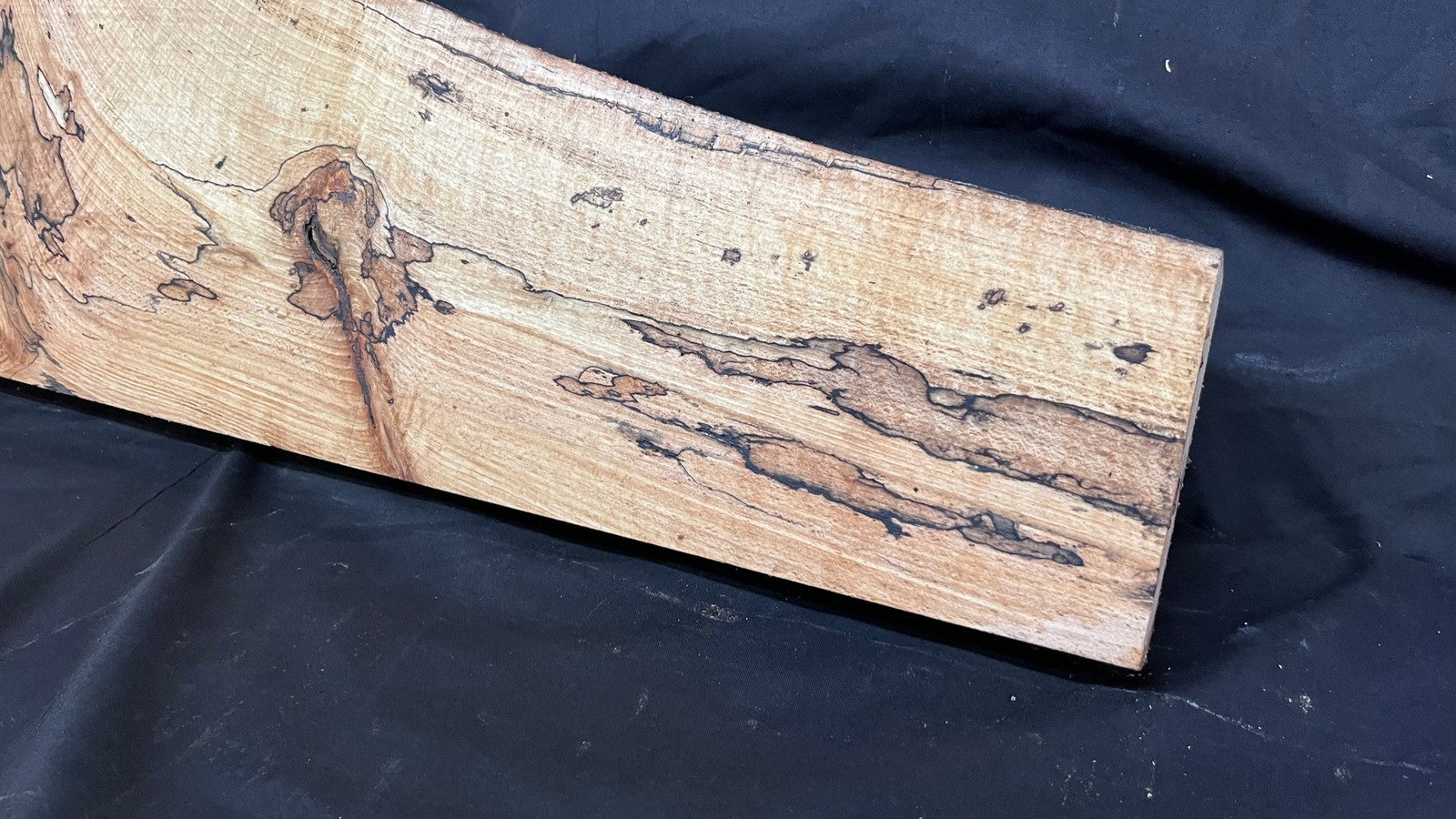Spalted Beech timber, floating shelf, board 1190 L x 280 W x 47 D mm (262)