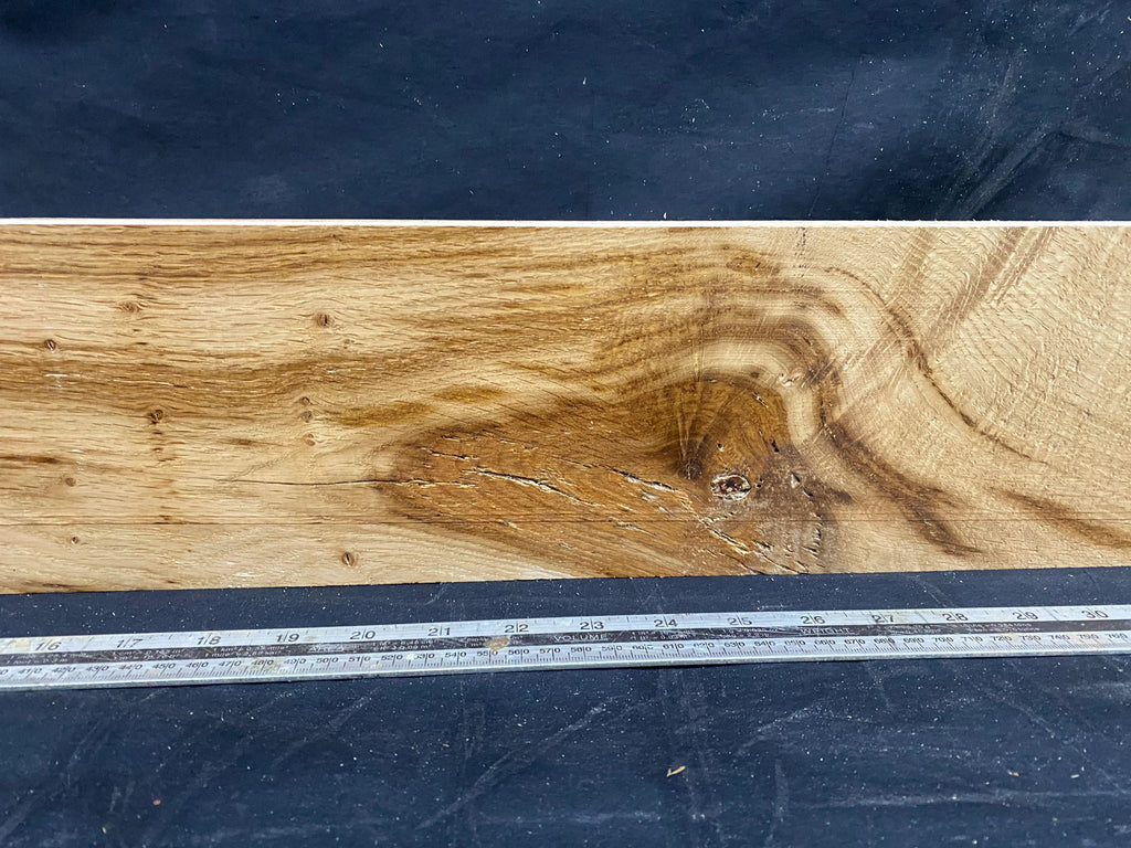 Oak plank, floating shelf, board 1138 L x 134 W x 47 D mm (353)