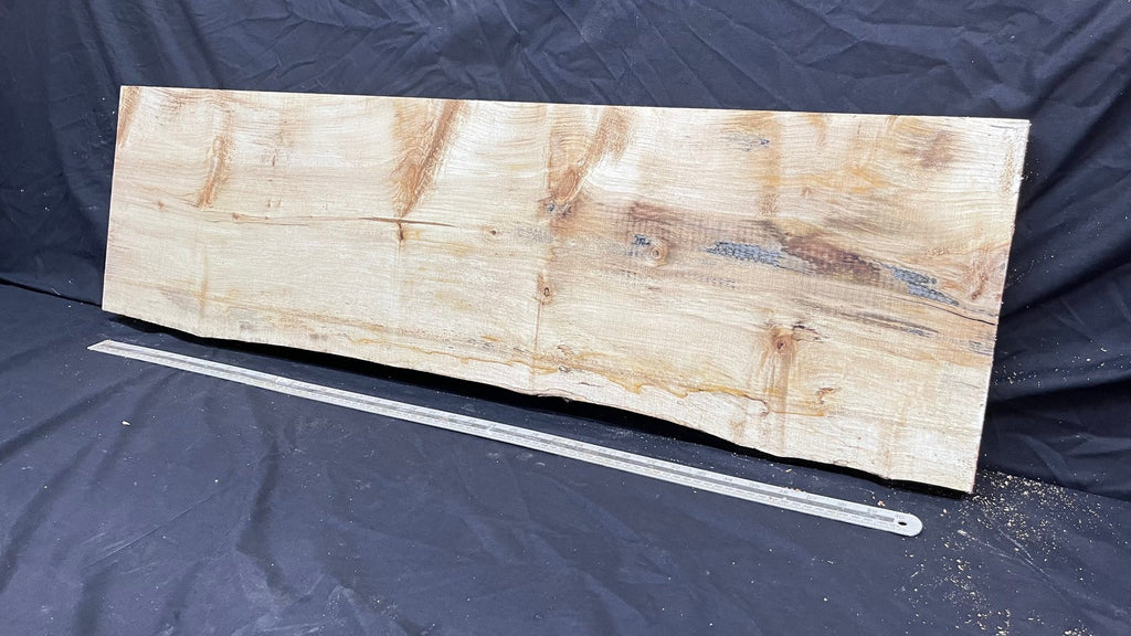 Sycamore plank, shelf, craft wood 1112 L x 324 W x 40 D mm (296)