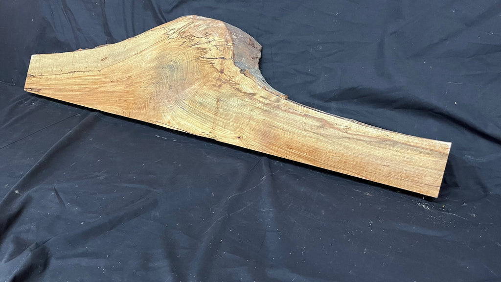 Spalted Beech timber, floating shelf, board 1190 L x 280 W x 47 D mm (262)