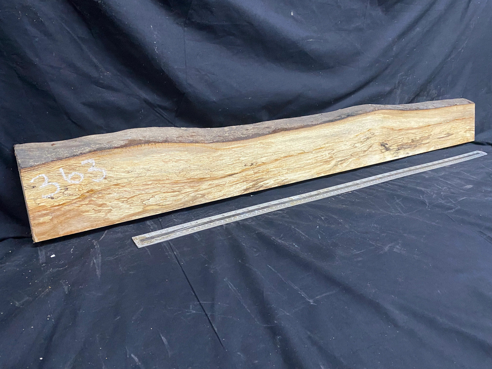 Hardwood window sill, ash timber plank 1229 L x 144 W x 37 D mm (363)