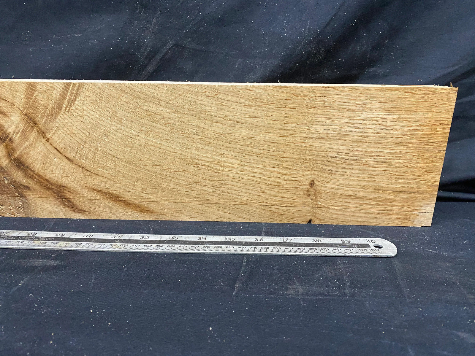 Oak plank, floating shelf, board 1138 L x 134 W x 47 D mm (353)