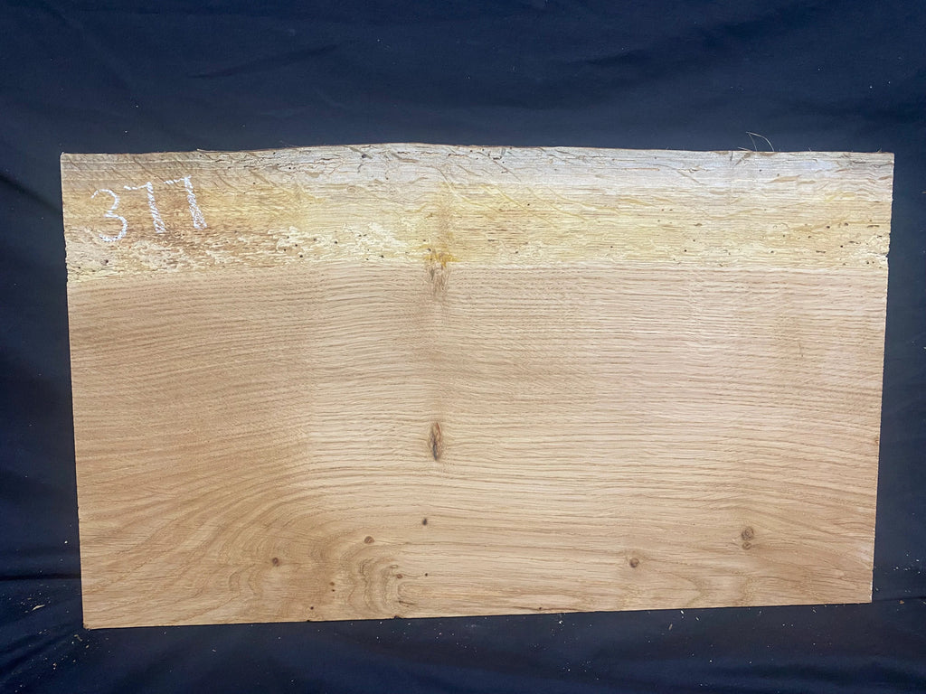 Solid oak plank, shelf, board 516 L x 304 W x 14 D mm (mf377)