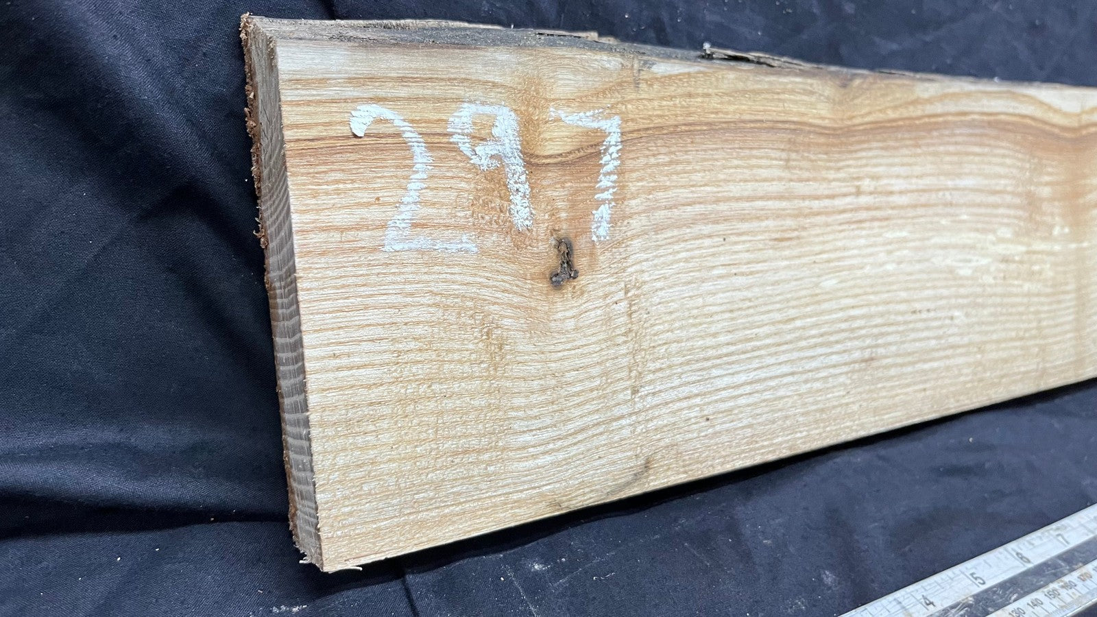 Ash hardwood window sill, plank 1145 L x 156 W x 31 D mm (297)