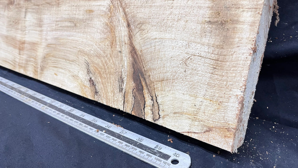 Sycamore plank, shelf, craft wood 1112 L x 324 W x 40 D mm (296)