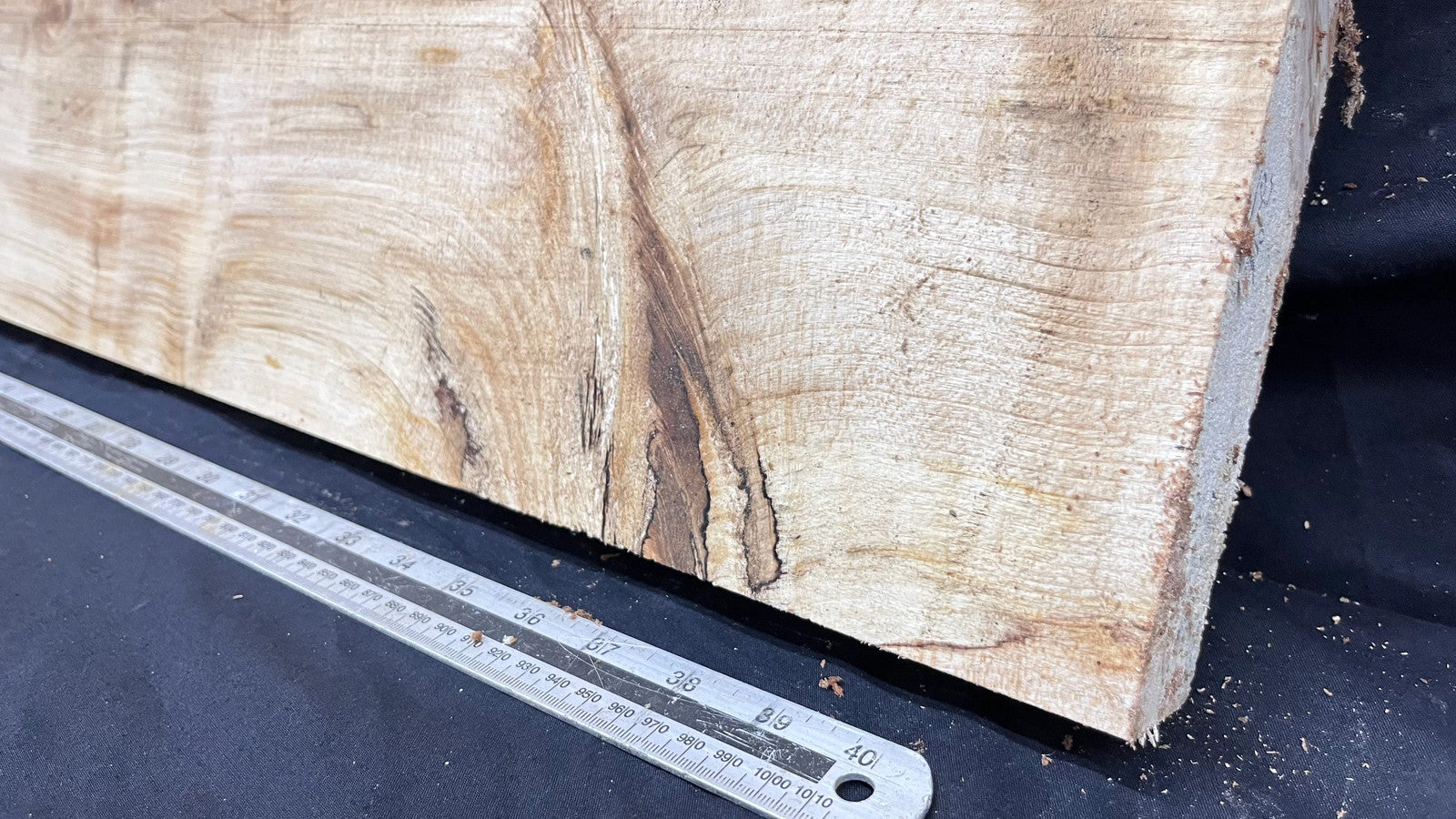 Sycamore plank, shelf, craft wood 1112 L x 324 W x 40 D mm (296)