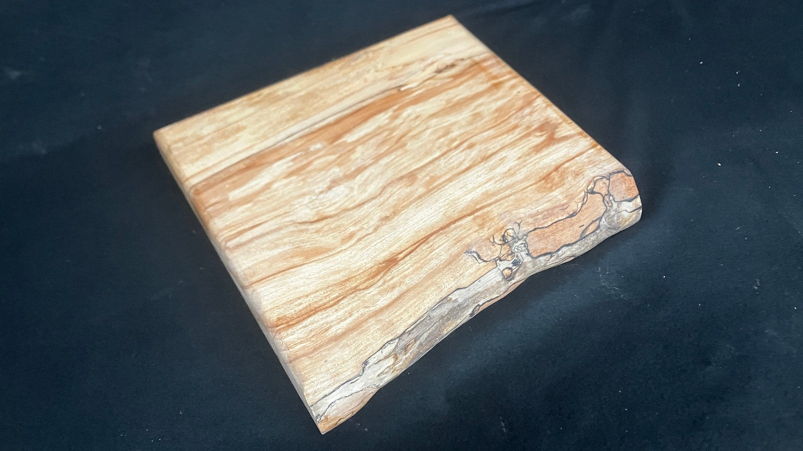Spalted beech wooden Chopping Board medium size natural edge (945)