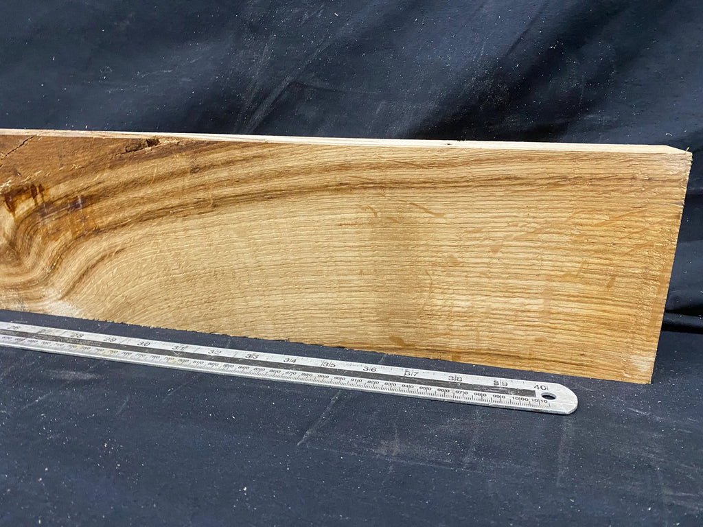 Oak plank, floating shelf, board 1138 L x 134 W x 47 D mm (353)