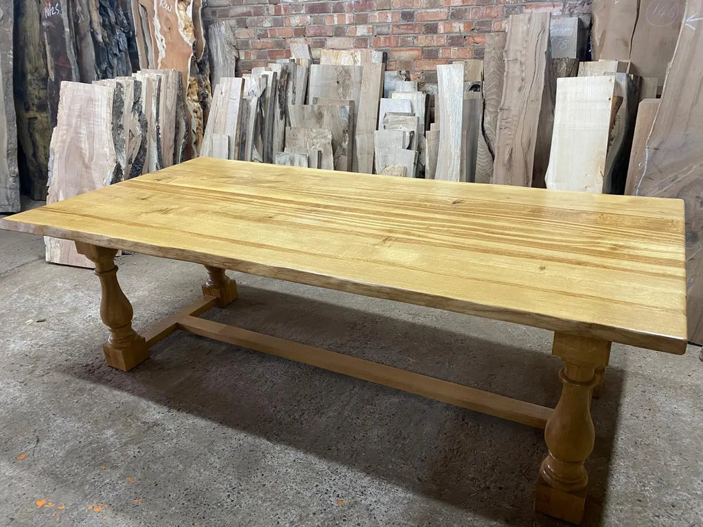 Solid oak refectory table 8-10 seater Dining Tables