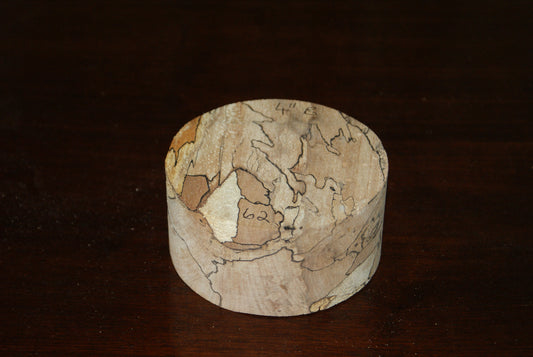 B Grade 4 x 2" spalted beech wood turning blank  (062)