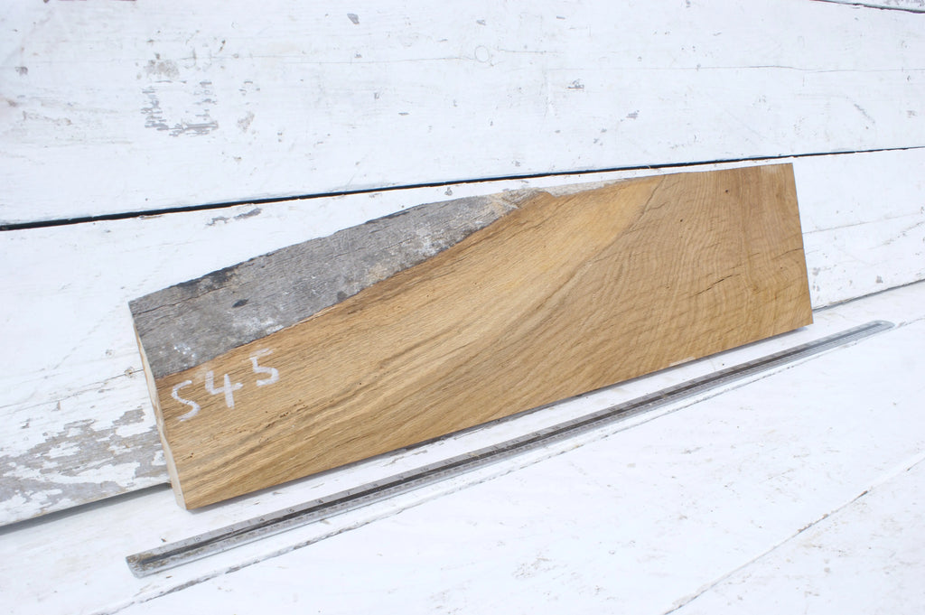 Oak shelf 845 L x 219 x 171 W x 34 D mm   (545) Oak & Burr Oak