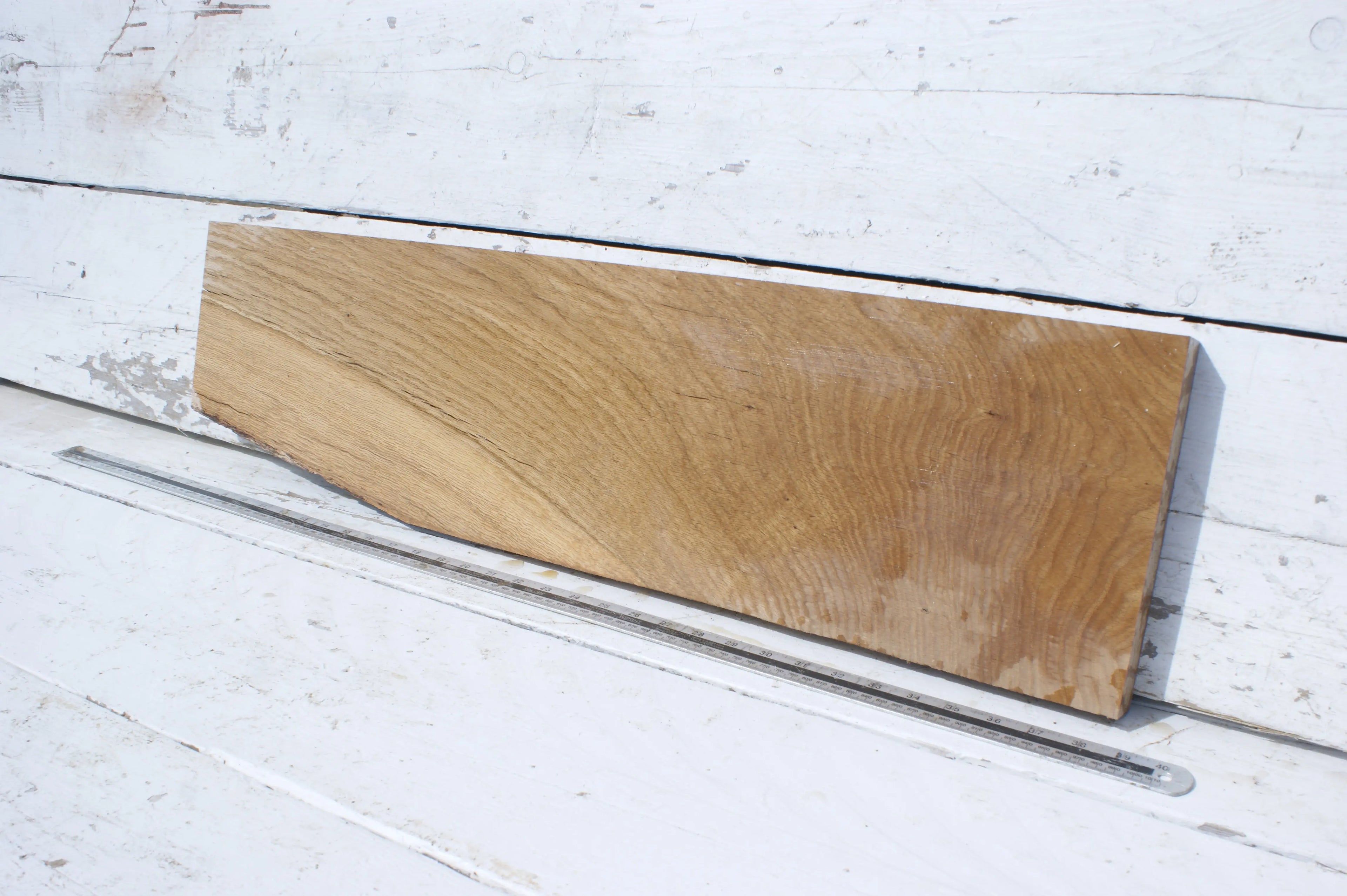 Oak shelf 845 L x 219 x 171 W x 34 D mm   (545) Oak & Burr Oak