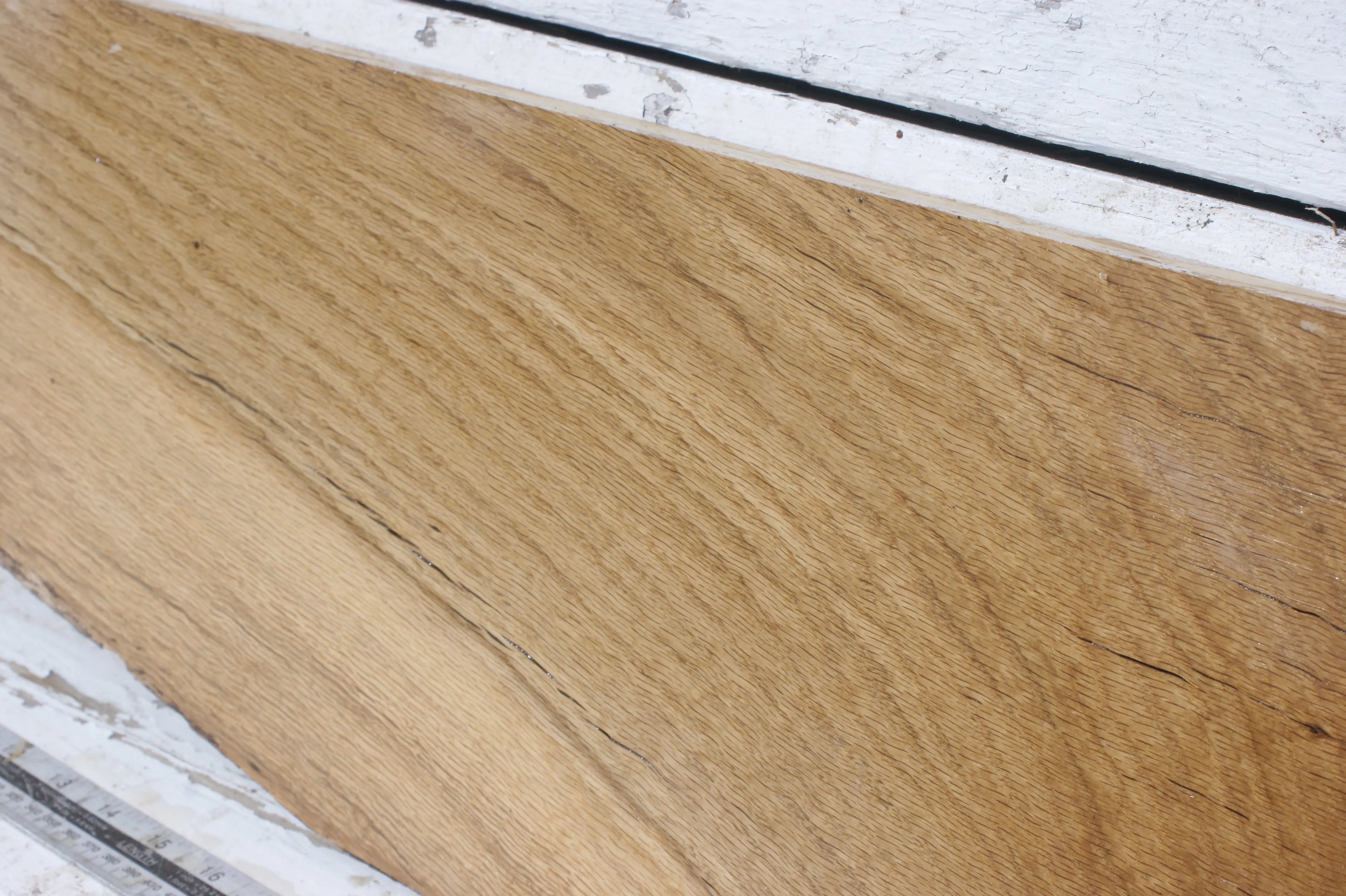 Oak shelf 845 L x 219 x 171 W x 34 D mm   (545) Oak & Burr Oak