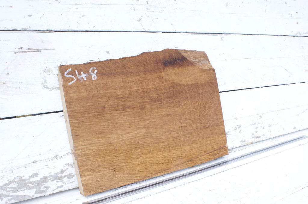 Brown oak shelf 535 L x 393 x 316 W x 45 D mm    (548) Oak & Burr Oak