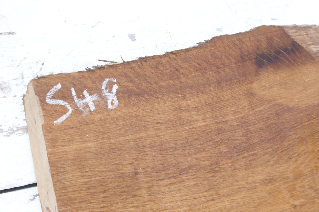 Brown oak shelf 535 L x 393 x 316 W x 45 D mm    (548) Oak & Burr Oak
