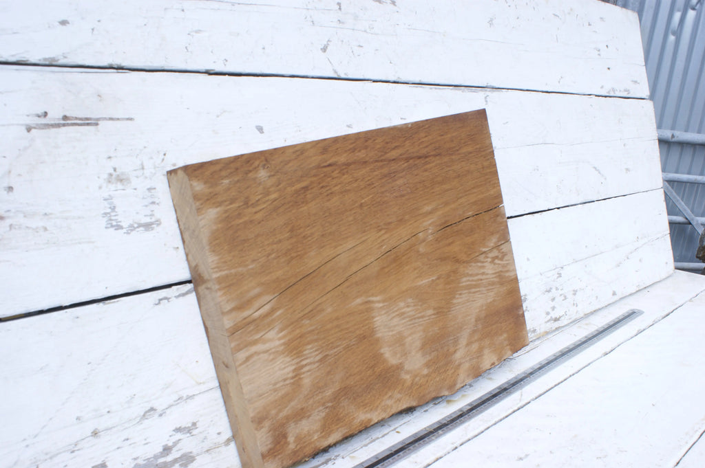 Brown oak shelf 535 L x 393 x 316 W x 45 D mm    (548) Oak & Burr Oak