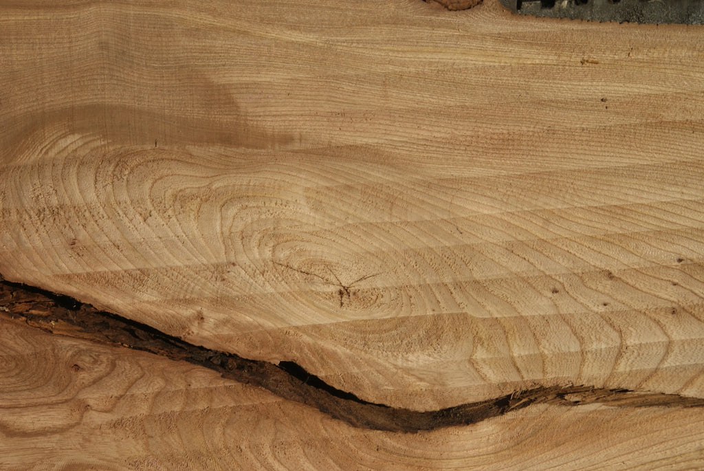 Elm Slab, Kiln Dried 2796 L x 650 - 378 W x 39 D mm   (288) elm