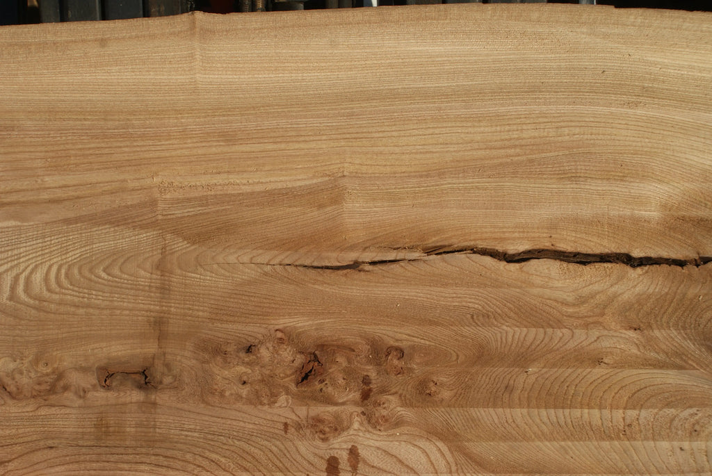 Burr Elm Slab, Kiln Dried 2370 L x 1010 - 585 W x 44 D mm   (289) elm